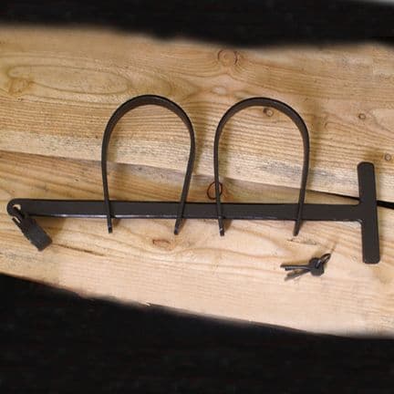 Steel Medieval Handcuffs with small Padlock