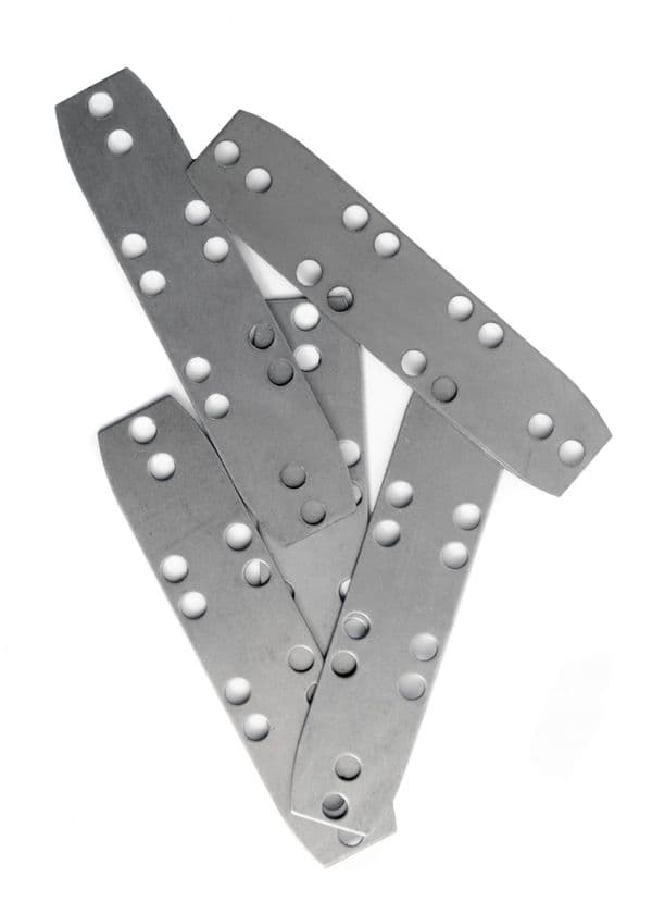 Steel Scales for Birka Lamellar Armour, (25 Pieces)