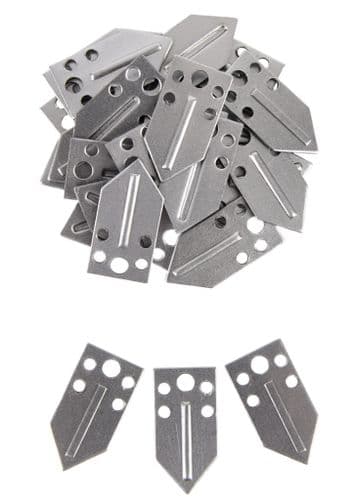 Steel Scales for Lamellar Armour, 13 mm x 25 mm (Pack of 25)