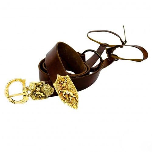 Sword Belt-Order of The Stag Antique Brass