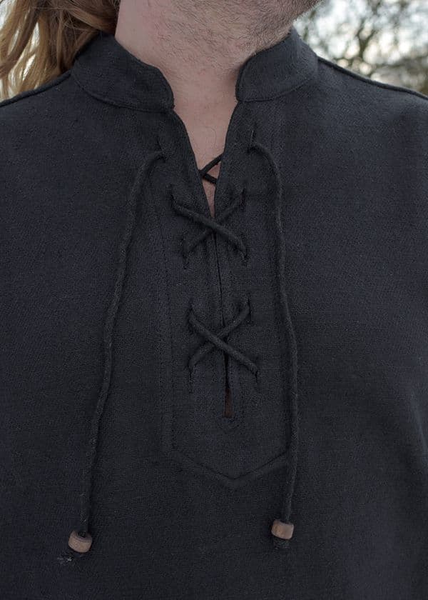 Thick Hand Woven Shirt, Straight Cut
