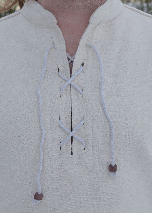 Thick Hand Woven Shirt, Straight Cut