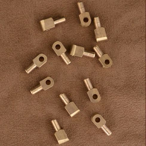 Vervelles, Brass Pins for Bascinet Helmets and Armour, Set of 12