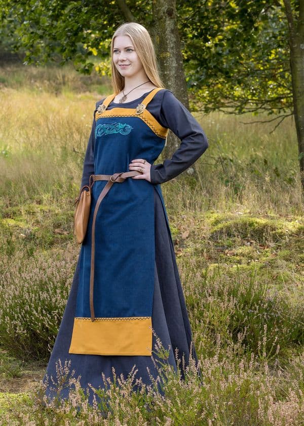 Viking Apron Dress with Embroidery