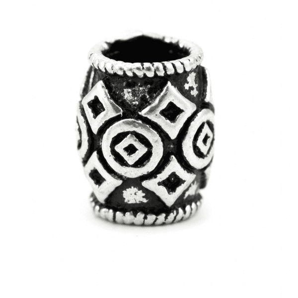 Viking Beard Bead/Hair Bead, Silver