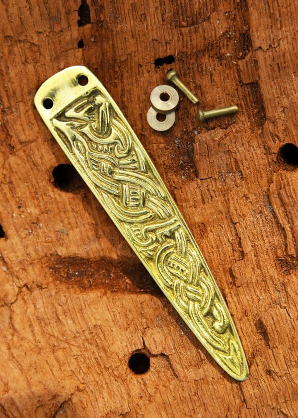 Viking Belt End, Brass