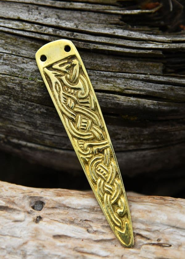 Viking Belt End, Brass