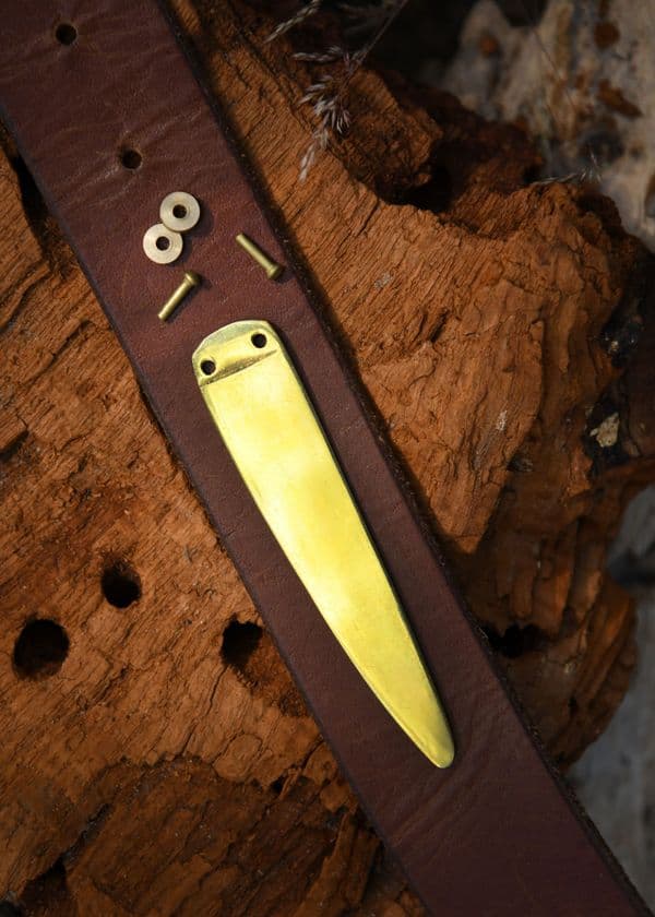Viking Belt End, Brass