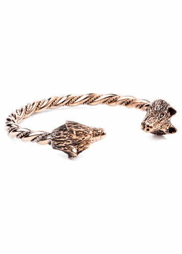 Viking Bracelet with Wolves from Bronze
