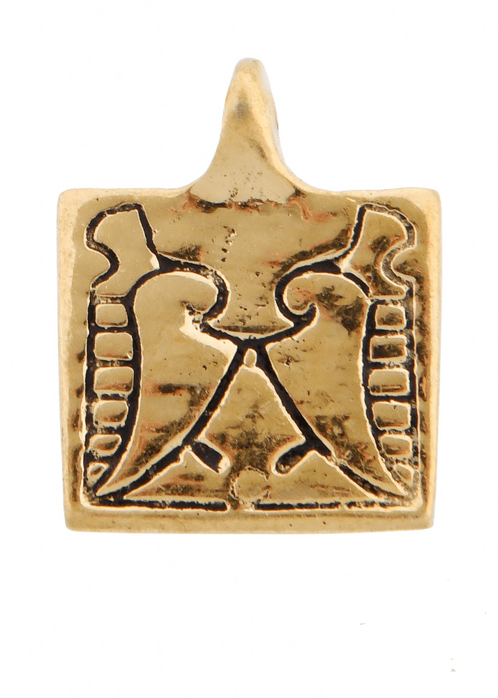 Viking Brass Belt Fitting Square