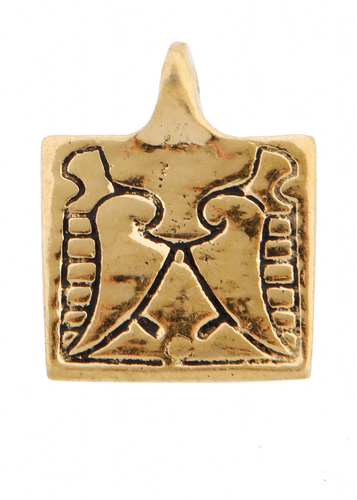 Viking Brass Belt Fitting Square