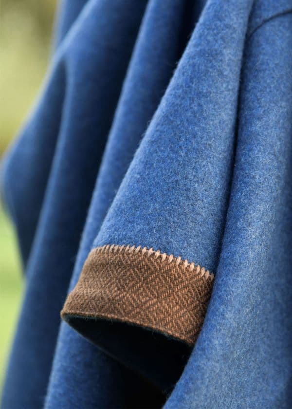 Viking Dress, Wool - Blue-Brown