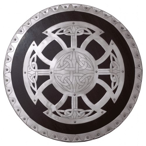 Viking Round Wood Shield with Steel Fittings
