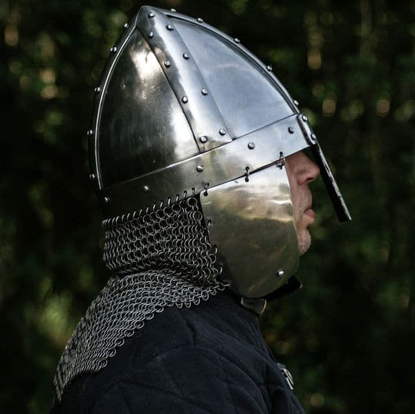 Viking Spangenhelm, Cheek Guards and Aventail, 2mm Steel