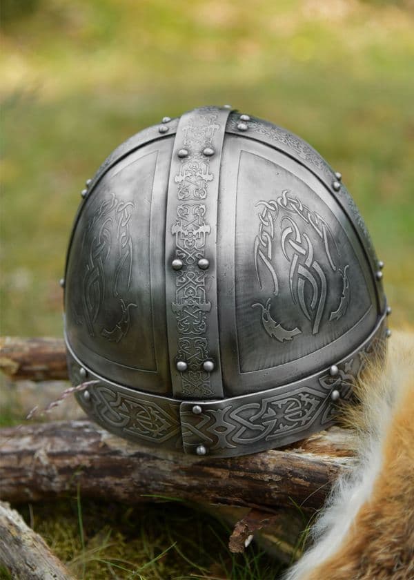 Viking Spectacle Helm with Leather Liner