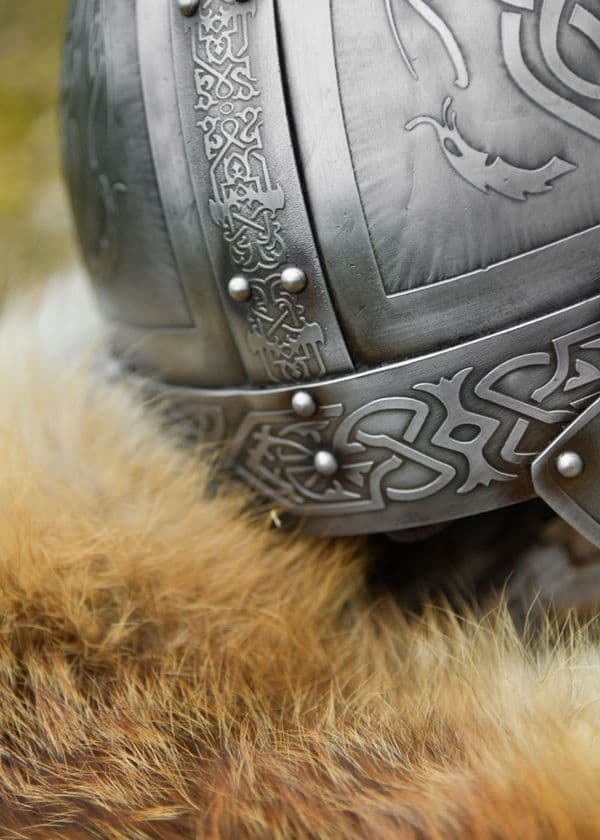 Viking Spectacle Helm with Leather Liner