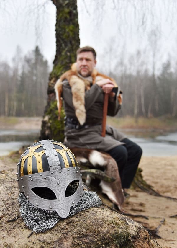 Viking Spectacle Helmet, with Aventail