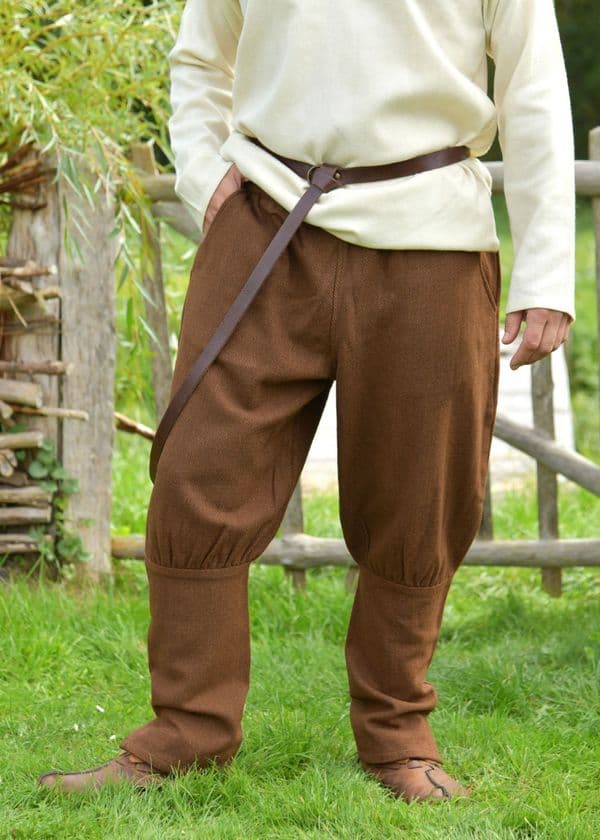 Viking Trousers , Diamond Twill, Wool, Brown