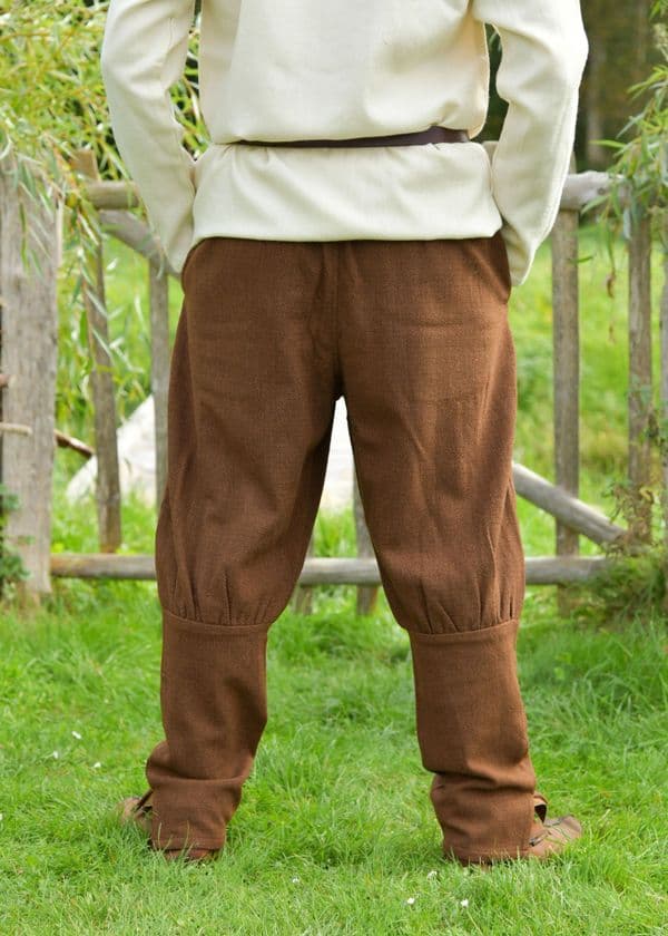 Viking Trousers , Diamond Twill, Wool, Brown