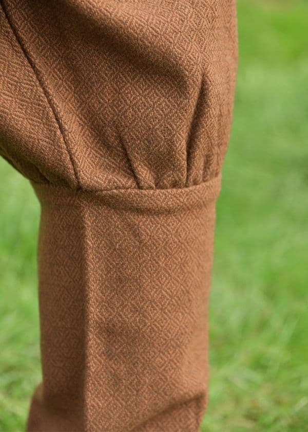 Viking Trousers , Diamond Twill, Wool, Brown