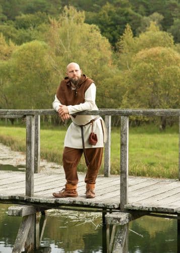 Viking Trousers , Diamond Twill, Wool, Brown