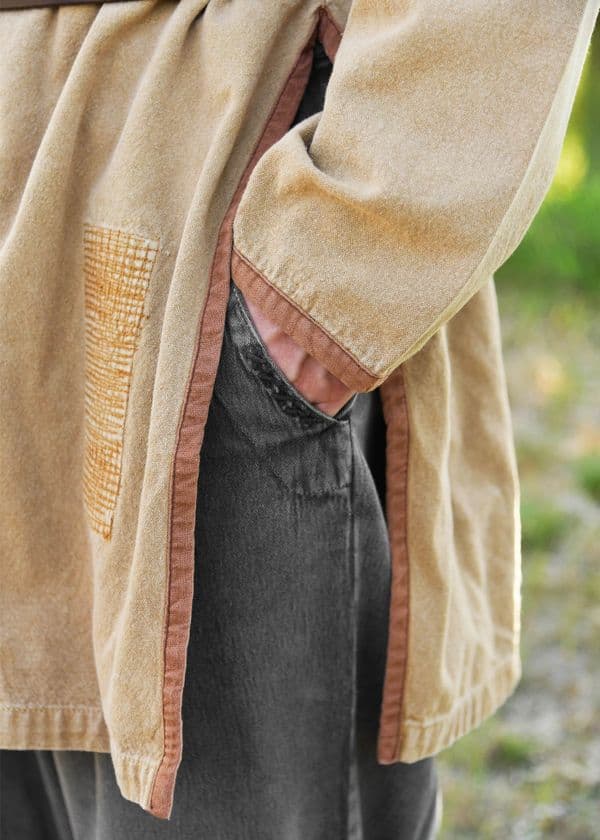 Viking Tunic - Worn Look - Beige-Brown