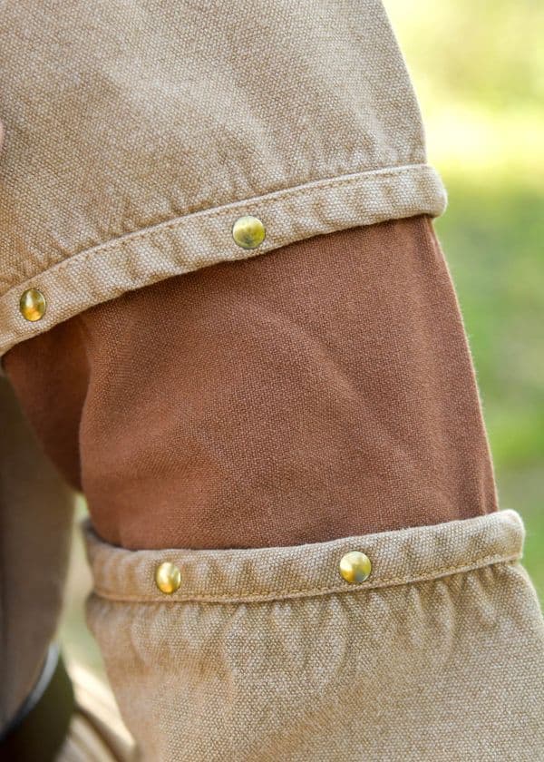 Viking Tunic - Worn Look - Beige-Brown