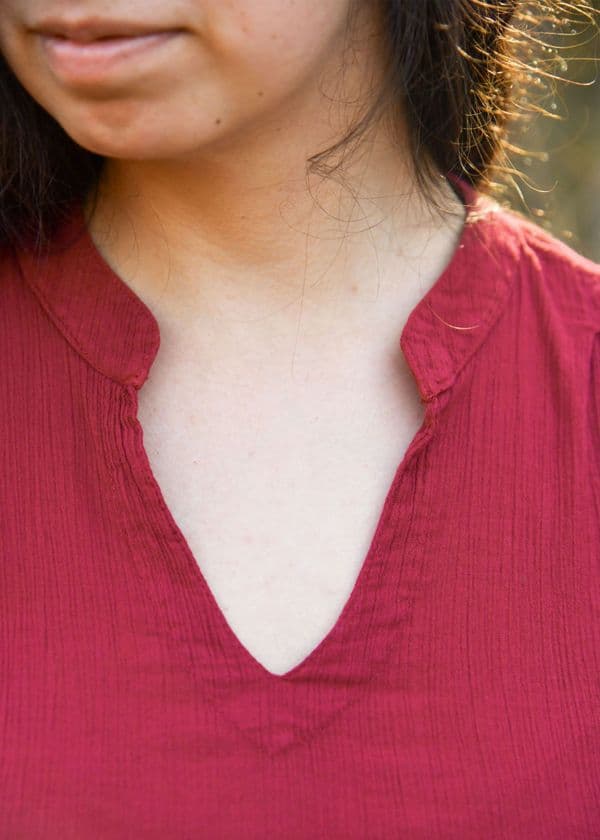 Womens Tunic - Wine Red