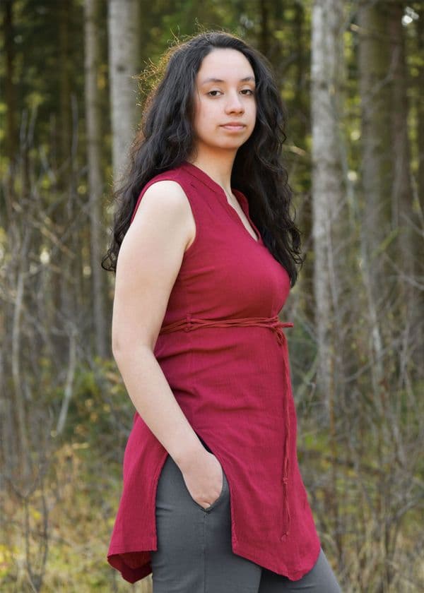 Womens Tunic - Wine Red