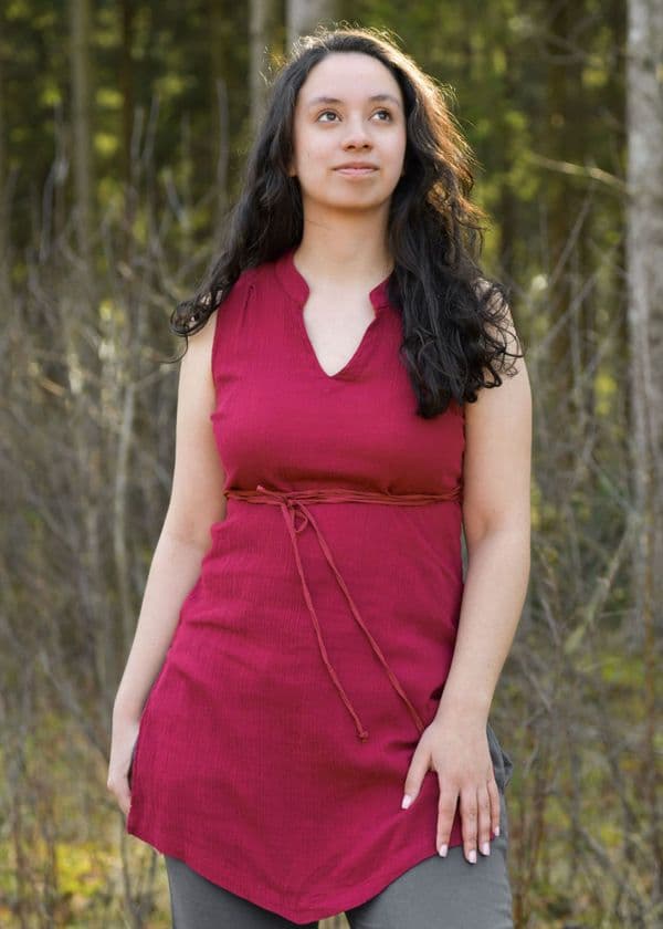 Womens Tunic - Wine Red