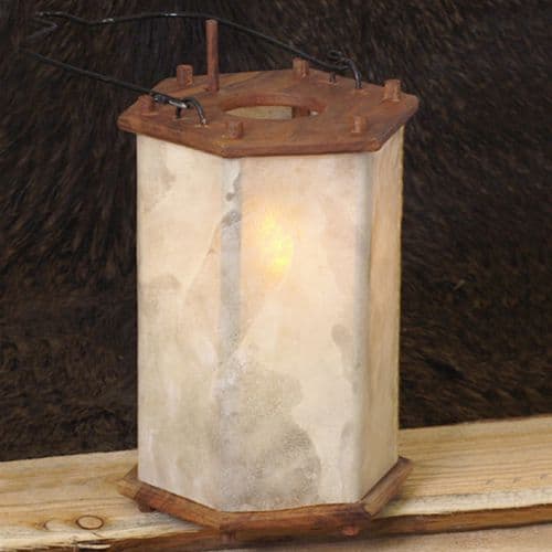 Wood and Rawhide Lantern