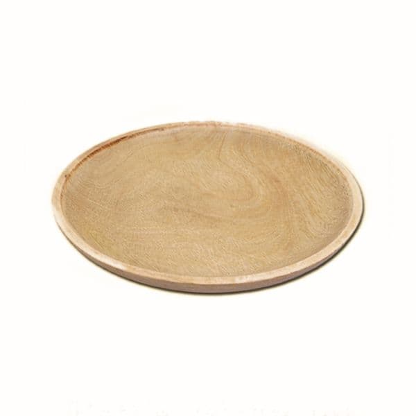 Wooden Plate, Diameter 20cm