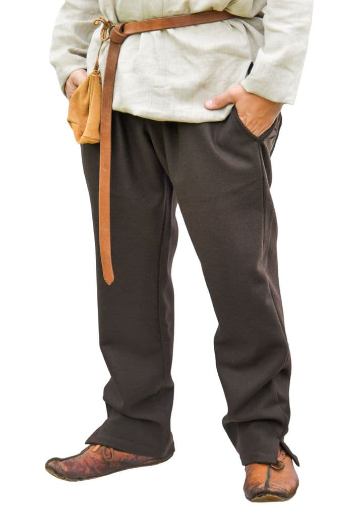 Wool Trousers - Brown