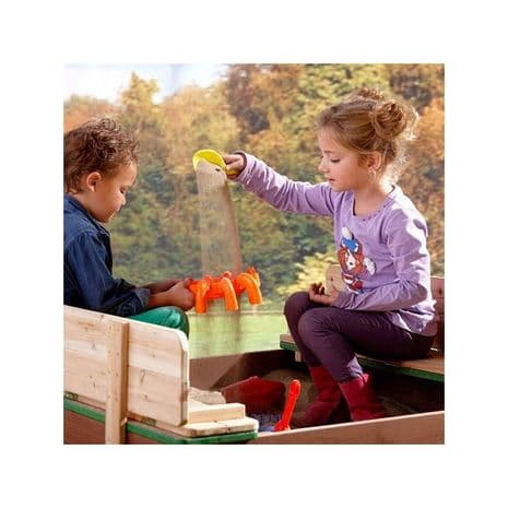 Benacre Wooden Kids Sand Pit with Bench
