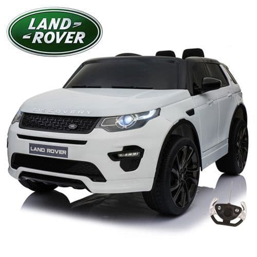 Childs 12v White Official Land Rover Discovery Jeep with Remote