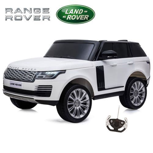 Childs 24v White Licensed Range Rover Vogue HSE 2 Seat EVA Jeep