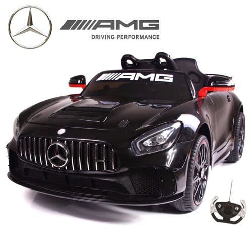 Childs Licensed Black Mercedes AMG GT4 Ride On 12v Race Car