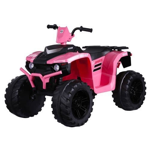 Childs Pink 12v Battery Farm Yard Ride On Quad Bike