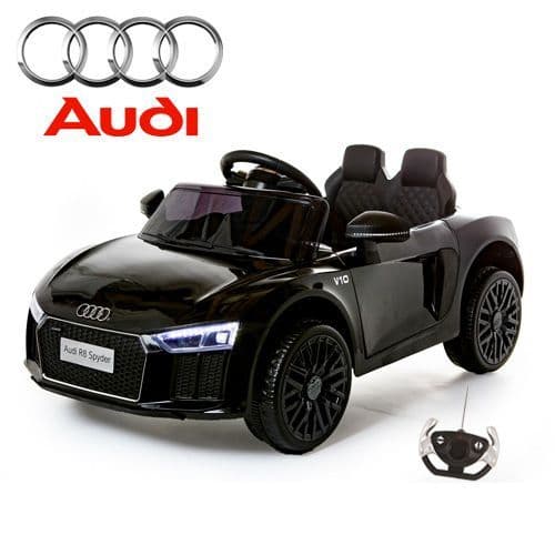 Compact Jet Black Licensed Audi R8 Childs 12v Coupe