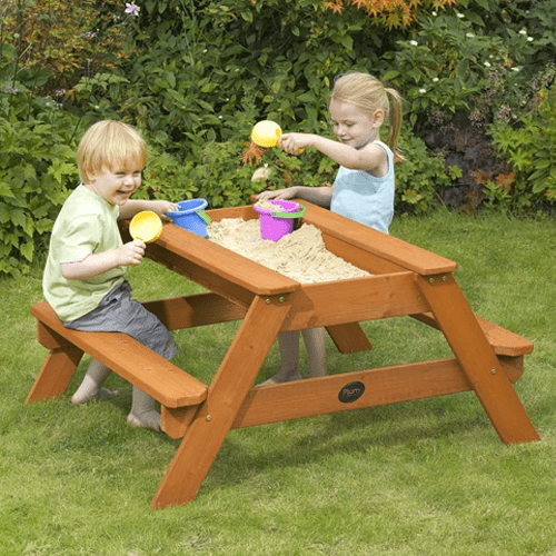 Kids Quality Outdoor Wooden Sandpit Picnic Table