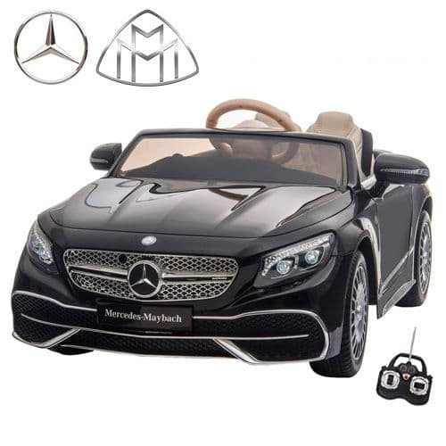 Licensed Black S650 Mercedes Maybach 12v EVA Childs Ride On
