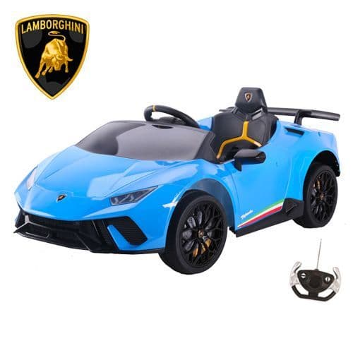 Licensed Blue Lamborghini Huracan 12v Childs Ride On Super Car
