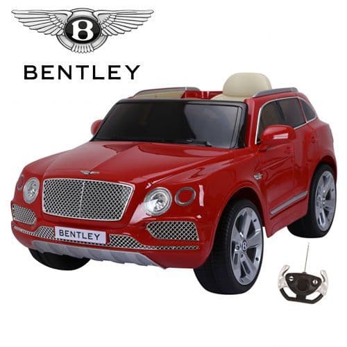 Licensed Red Bentley Bentayga 12v Premium Childs Ride On Jeep