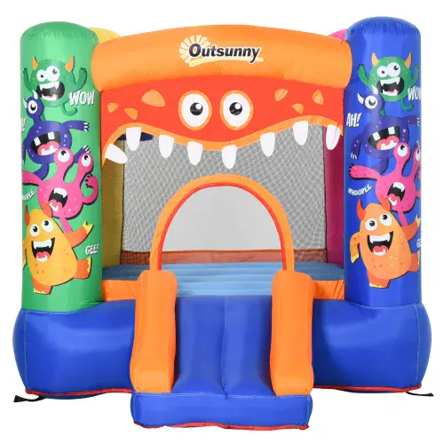Little Kids Alien Monsters Toddlers Bouncy Castle & Slide