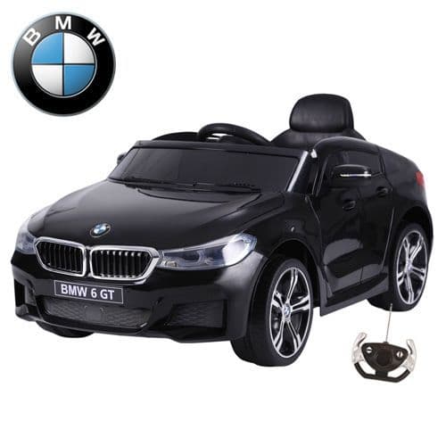 Official BMW 6 Series GT 12v Childs Black Battery-Powered Ride On Car