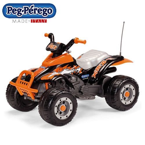 Peg Perego 12v Orange Italian Made Quad Bike for childs