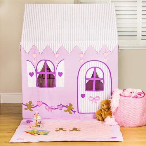 Personalised Gingerbread Cottage and Sweet Shop Fabric Playhouse