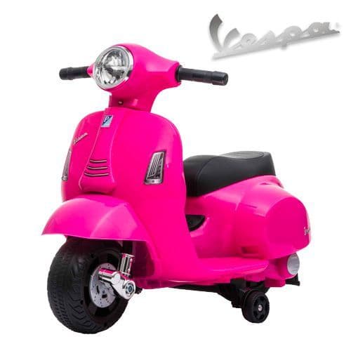 Pink 6v Battery Operated Ride on Official childs Vespa Motorbike