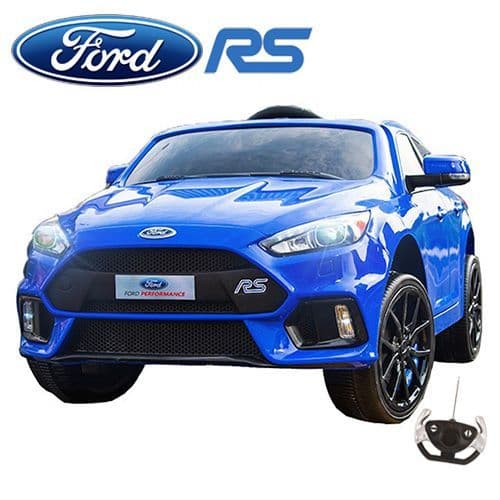 Racing Blue Ford Focus RS Childs 12v Ride On Sports Car
