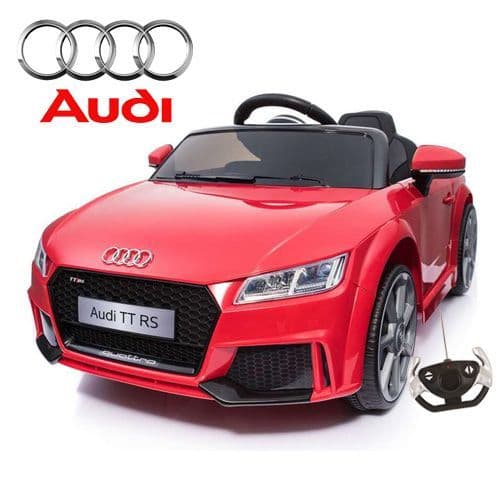 Red 12v Dual Motor Licensed Audi TTRS Roadster Childs Car